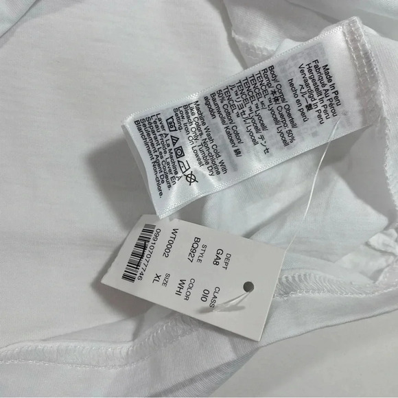 New J Crew Premium Jersey Pocket Tee Shirt White - Picture 6 of 10